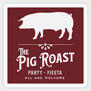 Pig Roast Party Sticker